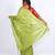 green zari work, sequence cotton silk blend bhagalpuri ethnic saree with unstitched blouse