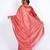 salmon pink zari work, sequence cotton silk blend bhagalpuri ethnic saree with unstitched blouse
