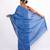blue zari work, sequence cotton silk blend bhagalpuri ethnic saree with unstitched blouse