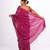 magenta zari work, sequence cotton silk blend bhagalpuri ethnic saree with unstitched blouse