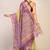 green & violet zari work kota doria kota doria ethnic saree with unstitched blouse