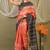 rust & black zari work cotton silk blend bhagalpuri ethnic saree with unstitched blouse