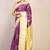 purple & green zari work cotton silk blend bhagalpuri ethnic saree with unstitched blouse