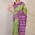 green & violet zari work cotton silk blend bhagalpuri ethnic saree with unstitched blouse