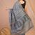 grey zari work cotton silk blend bhagalpuri ethnic saree with unstitched blouse