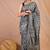 grey zari work cotton silk blend bhagalpuri ethnic saree with unstitched blouse