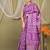 violet zari work cotton silk blend bhagalpuri ethnic saree with unstitched blouse