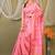 pink zari work cotton silk blend bhagalpuri ethnic saree with unstitched blouse