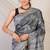 grey zari work cotton silk blend bhagalpuri ethnic saree with unstitched blouse