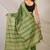 green zari work cotton silk blend bhagalpuri ethnic saree with unstitched blouse