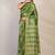 green zari work cotton silk blend bhagalpuri ethnic saree with unstitched blouse