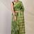 green zari work cotton silk blend bhagalpuri ethnic saree with unstitched blouse