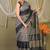 black zari work cotton silk blend bhagalpuri ethnic saree with unstitched blouse
