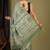 sage green zari work cotton silk blend bhagalpuri ethnic saree with unstitched blouse