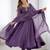  Purple Sequins Silk Anarkali Gown With Dupatta
