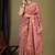 rouge pink zari work cotton silk blend bhagalpuri ethnic saree with unstitched blouse