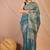 teal blue zari work, tassle jay shree cotton fine bhagalpuri ethnic saree with unstitched blouse