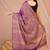 purple zari work, tassle jay shree cotton fine bhagalpuri ethnic saree with unstitched blouse