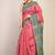 pink & green zari work, tassle jay shree cotton fine bhagalpuri ethnic saree with unstitched blouse