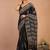 black zari work, tassle cotton silk blend bhagalpuri ethnic saree with unstitched blouse