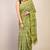 green zari work, tassle cotton silk blend bhagalpuri ethnic saree with unstitched blouse