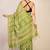 green zari work, tassle cotton silk blend bhagalpuri ethnic saree with unstitched blouse