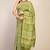 green zari work, tassle cotton silk blend bhagalpuri ethnic saree with unstitched blouse