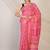 baby pink zari work, tassle cotton silk blend bhagalpuri ethnic saree with unstitched blouse