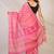 baby pink zari work, tassle cotton silk blend bhagalpuri ethnic saree with unstitched blouse