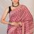 maroon zari work, tassle cotton silk blend bhagalpuri ethnic saree with unstitched blouse