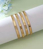 Gold color 1 set of fashion bangle size: 2.2 (plkb123gld-2.2)