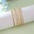 Gold color 1 set of fashion bangle size: 2.4 (plkb130gld-2.4)