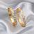 Gold color 1 pair of fashion bangle size: 2.4 (plkb135gld-2.4)