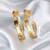 Gold color 1 pair of fashion bangle size: 2.4 (plkb137gld-2.4)