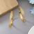 Gold color 1 pair of fashion bangle size: 2.4 (plkb148gld-2.4)