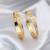 Gold color 1 pair of fashion bangle size: 2.4 (plkb151gld-2.4)