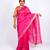 pink zari work, maheshwari tusser silk blend bhagalpuri ethnic saree with unstitched blouse
