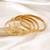 Gold color 1 set of fashion bangle size: 2.4 (plkb160gld-2.4)