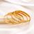 Gold color 1 set of fashion bangle size: 2.4 (plkb161gld-2.4)