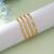 Gold color 1 set of fashion bangle size: 2.4 (plkb162gld-2.4)