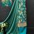 Sky blue chinon silk semi stitched wedding suits