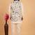 Cream khadi art silk 3 peice long jacket set for men