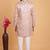 Pink art silk sherwani for men 