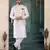 cream art silk 3 piece kurta nehru jacket set for men