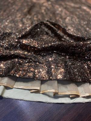 bronze Embroidered Organza Lehenga choli With Dupatta 2