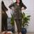Olive green Rayon embroidery short kurti with pant