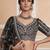 black sequins embroidered net lehenga set choli with dupatta