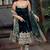 Green vichitra silk embroidery party wear suit set