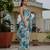 morpich chinon digital print with mirror saree with blouse