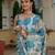 morpich chinon digital print with mirror saree with blouse